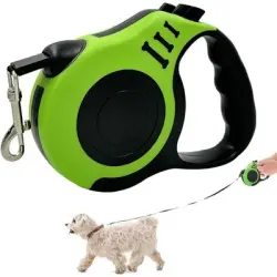 HausPets Correa retráctil ergonómica verde de 5 m para perros hasta 15 kg - Artículo 1