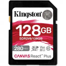 Kingston Canvas React Plus 128 GB SDXC UHS-II V60 Clase 10