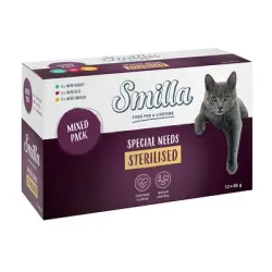 Smilla Adult Sterilised en sobres - Pack mixto - 12 x 85 g