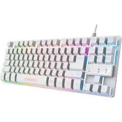 Trust GXT 833W Thado TKL Teclado USB Gaming con Iluminación LED Blanco