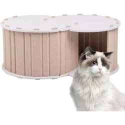 UAMLY Cama para gatos con doble agujero - marrón