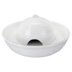 Bebedero fuente Trixie Vital Flow de cerámica - Vital Flow Mini: 0,8 litros - blanca