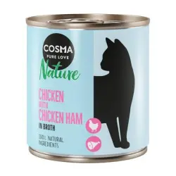 Cosma Nature 6 x 280 g - Pollo y jamón de pollo