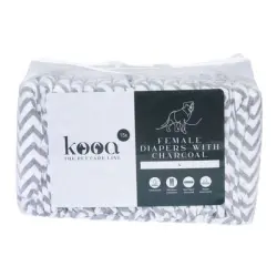 Pañales kooa con carbón vegetal para perras - L