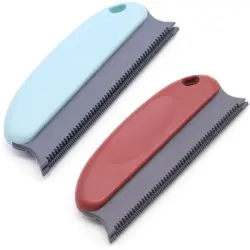 Pawffee 2 cepillos azul/marrón reutilizables pelo, ropa, cama, alfombra - 1 pieza