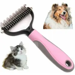 Pawffee Cepillo desenredante para perros y gatos, elimina subpelo y nudos - 1 pieza