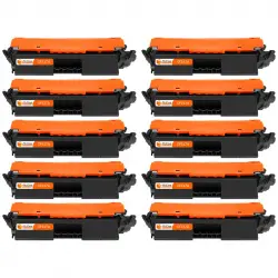 Pccom Essential HP CF217A Tóner Compatible Negro Pack 10