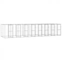 Perrera De Exterior De Acero Galvanizado 19,36 M²