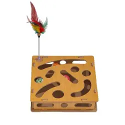 UAMLY Caja de juguetes para gatos con pelotas - 1 pieza
