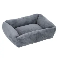 Cama TIAKI Lazy Bear gris oscuro para perros  - M: 70 x 55 x 20 cm (L x An x Al)