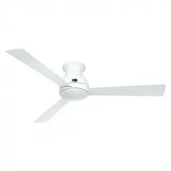 CasaFan Eco Pallas 142 WE-WE/LG Ventilador de Techo con Motor Luz Mando y Aspas Reversibles 27W