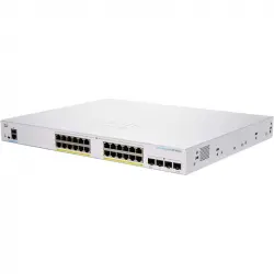 Cisco CBS250-24FP-4G-EU Switch de Red 24 Puertos GE PoE Completo 4 x SFP de 1G Negro