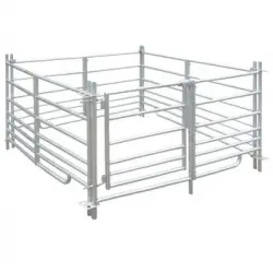 Corral Para Ovejas De 4 Paneles Acero Galvanizado 137x137x92 Cm Vidaxl