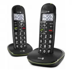 Doro PhoneEasy 110 Teléfono Inalámbrico Duo Negro