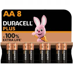 Duracell Plus Pack 8 Pilas Alcalinas AA LR06 1.5V