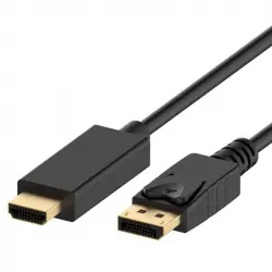 Ewent Cable Adaptador Displayport V1.2 a HDMI Macho/Macho 1m Negro