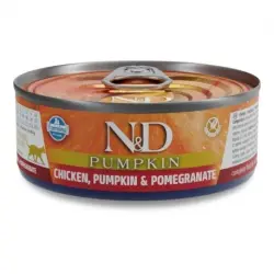 Farmina ND Pumpkin Comida Húmeda para Gatos con Pollo, Calabaza y Granada, 24 x 70 gr