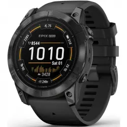 Garmin Epix Pro (Gen 2) Reloj Smartwatch 51mm Gris con Correa de Silicona Negra