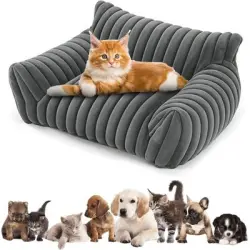 HausPets Cama ortopédica lavable para perros, color gris, 60x45cm - Artículo 1