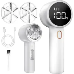 Pawffee Afeitadora eléctrica para tejidos luz LED, 6 cuchillas, recargable - 1 pieza