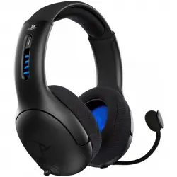 PDP Gaming LVL50 Auriculares Gaming Bluetooth Negros para PS4