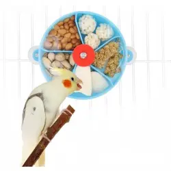 ZooVenture  giratorio para buscar comida para pájaros - Azul