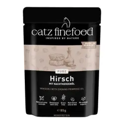 catz finefood Pure Pouch 8 x 85 g - Ciervo