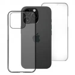 Max Power Digital Funda Doble Cara 360 Grados Silicona Transparente Para Apple Iphone 16 Pro