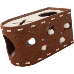UAMLY Casa de fieltro para gatos - marrón