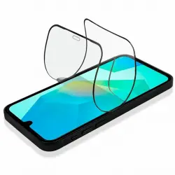 Cool Protector de Pantalla Cerámico Flexible con Marco Negro para Samsung A165 Galaxy A16 / A16 5G