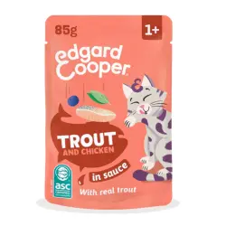 Edgard & Cooper Trucha y Pollo sobre en salsa para gatos 85 g