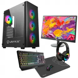 Epical-Q Pack Epic92 AMD Ryzen 5 4500/16GB/500GB SSD/RTX 3050 + Monitor 24" FullHD 75Hz + Combo Gaming