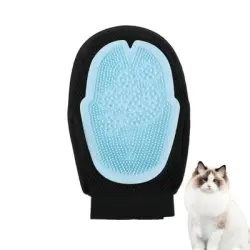FurryFusion Guantes para el cuidado de perros - Azul