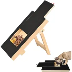 HausPets Rascador para perros, tabla rascadora de madera, caja de golosinas - Artículo 1