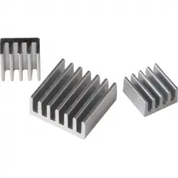 Joy-it RB-Heatsink Set de Disipador de Calor para Raspberry Pi/Modell 2/Banana Pi/PcDuino