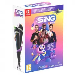 Let's Sing 2024 + 2 Micrófonos Nintendo Switch
