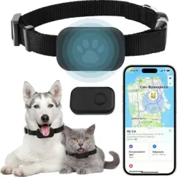 MCBOSON Collar para gatos con GPS en tiempo real, al agua IP67 suscripción - 1 artículo