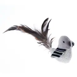 para gatos TIAKI pájaro con plumas - 1 unidad