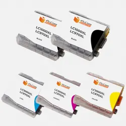 Pccom Essential Brother Lc1000xl/lc970xl Cartucho Tinta Compatible Negro/cian/magenta/amarillo Pack 5