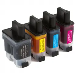 ZipZap Cartuchos Tinta Compatible con Brother LC-900 Multicolor Pack 10