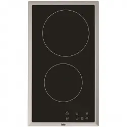 Beko HDMC 32400 TX Placa Vitrocerámica 2 Zonas 30cm Negra