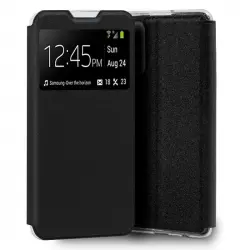 Cool Funda Flip Cover Liso Negro para Samsung Galaxy A72