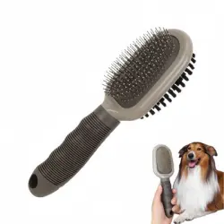 FurryFusion Peine de doble cara para el cuidado del pelo del perro - Artículo 1