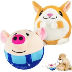 HausPets Peluche activo recargable – Rebota, lavable – Azul - Peluche azul activo