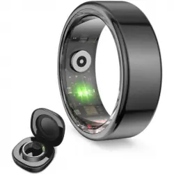 Ksix Saturn Anillo Inteligente Talla S 18,9mm 15mAh Negro