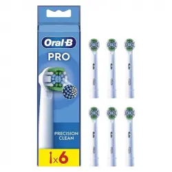 Oral-B Cabezal de Recambio Braun Oral-B Precision Clean 6 Unidades