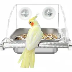 ZooVenture Comedero transparente para pájaros - 1 pieza