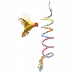 ZooVenture  para pájaros de cuerda de algodón en espiral flexible - 150 cm