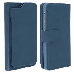 Avizar Funda Cartera Azul Oscuro para Smartphones de 5.3" a 5.5"