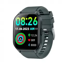 Cool Smartwatch Amoled Curved Silicona Gris Oscuro